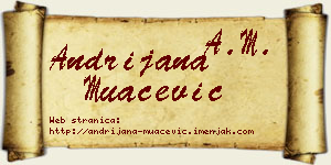 Andrijana Muačević vizit kartica
